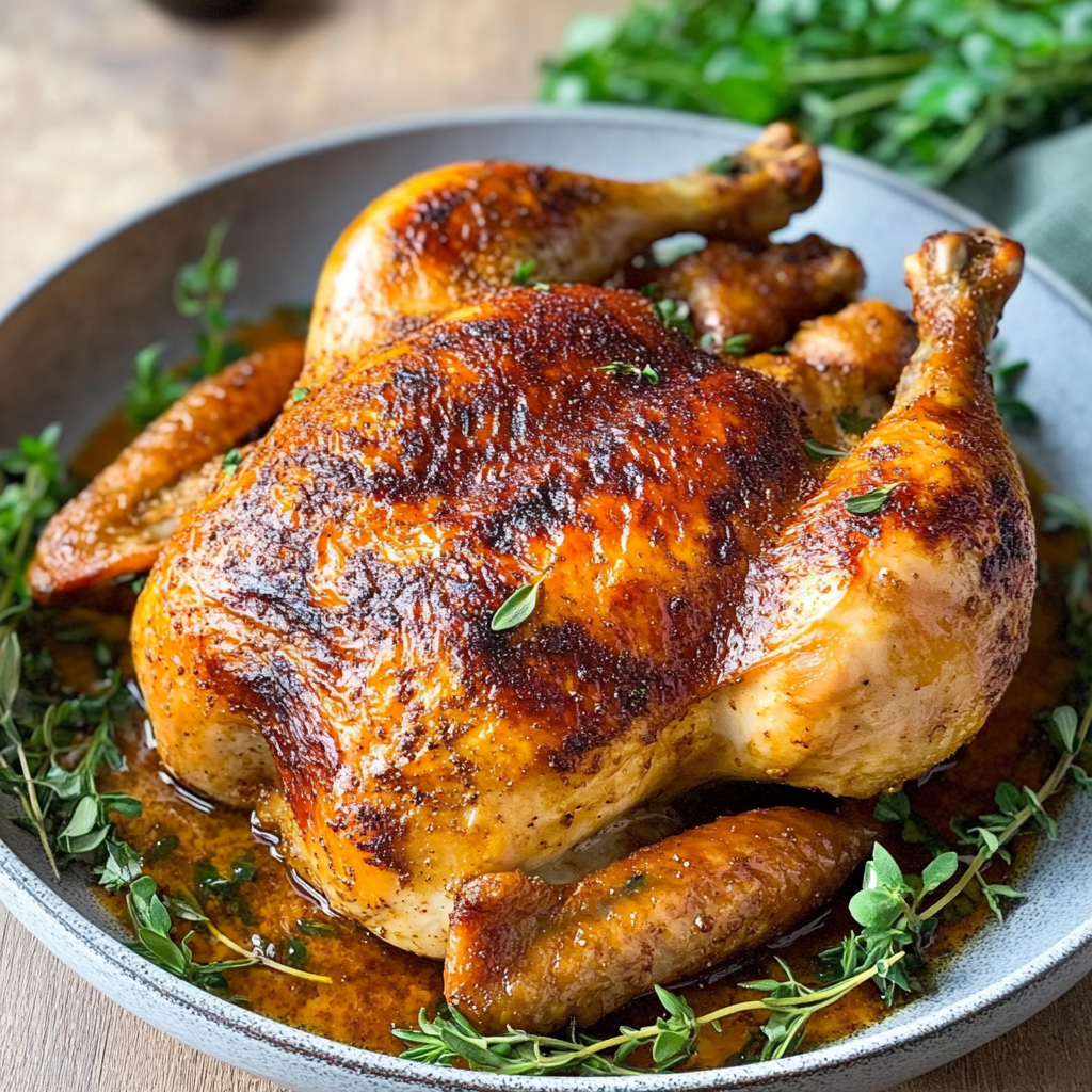 Recipe preparation for Faux-Tisserie Chicken