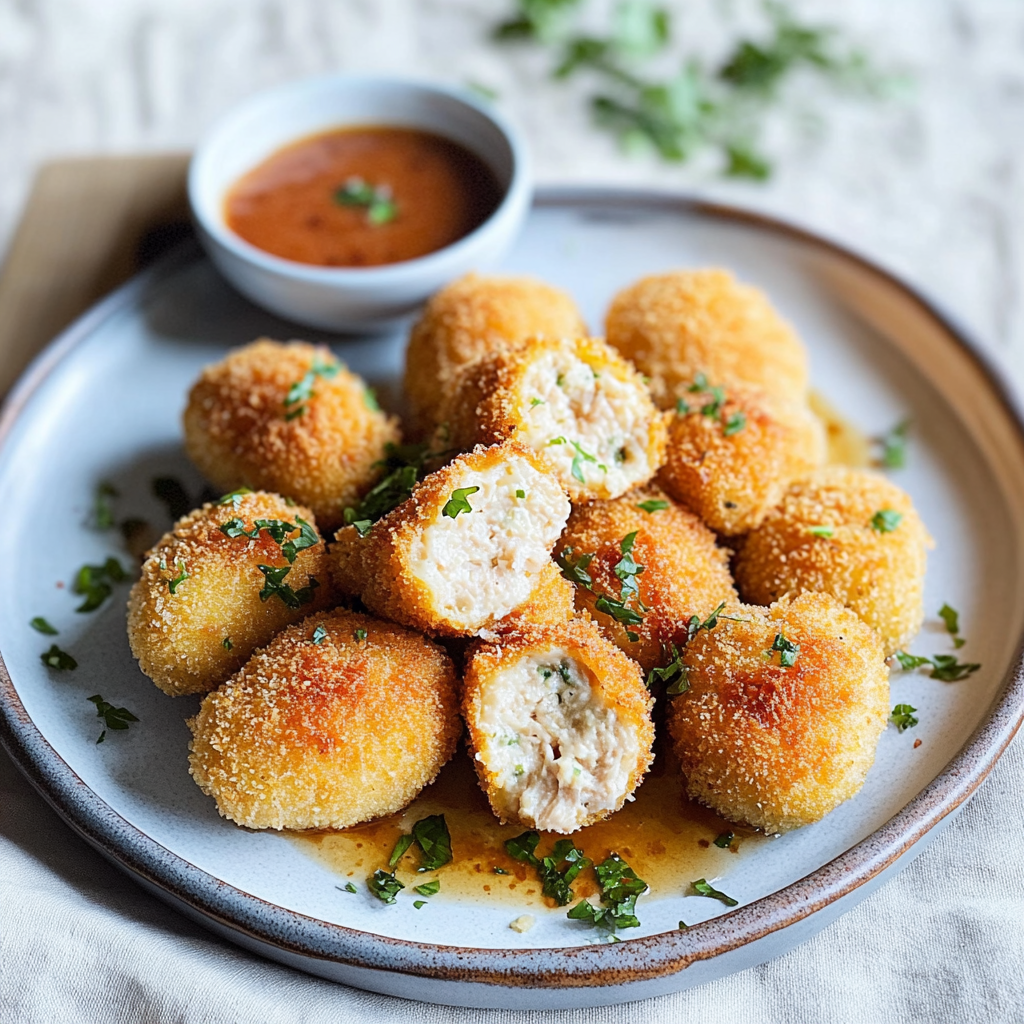 Recipe preparation for Chicken Cordon Bleu Bites