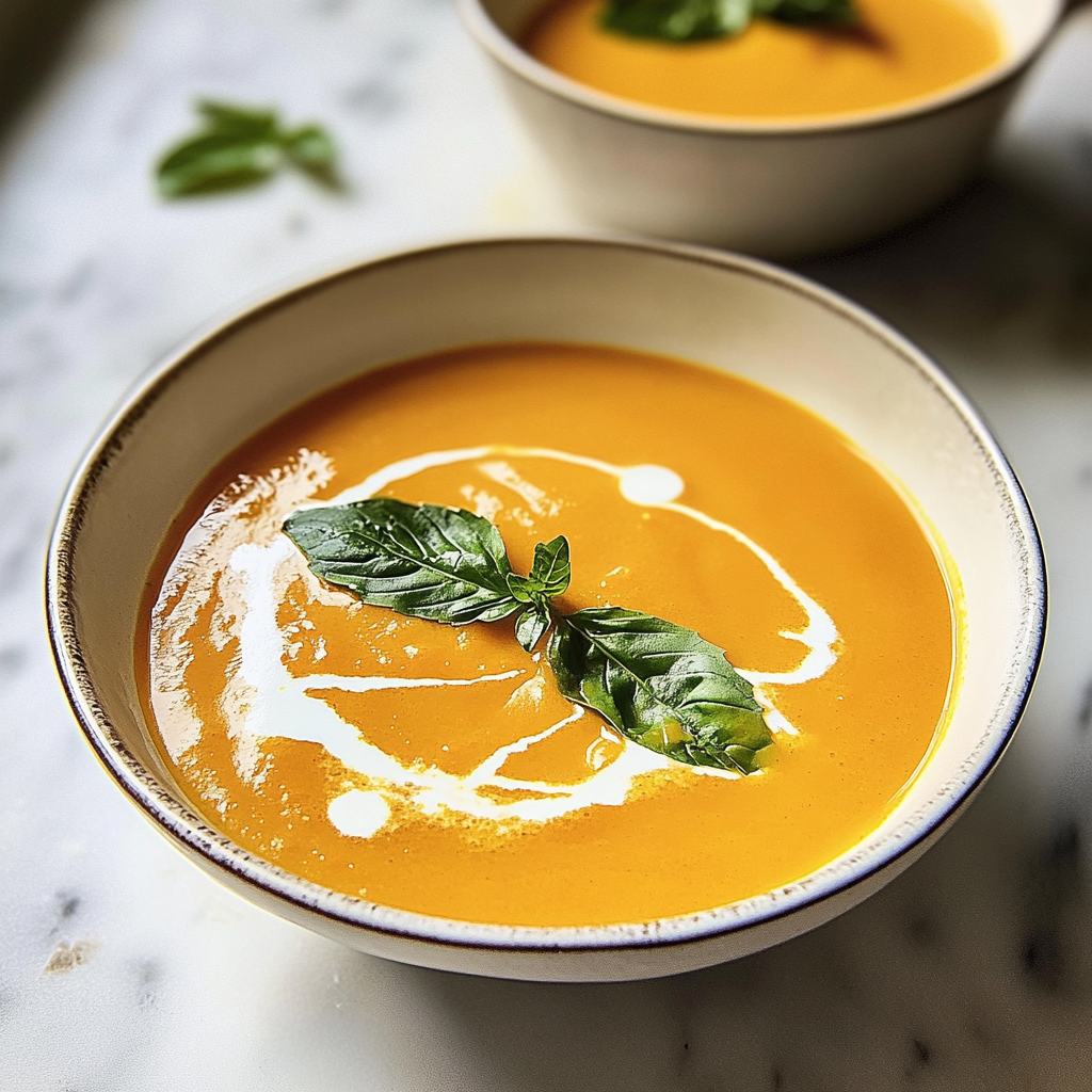 Recipe preparation for Easy Sweet Potato Turmeric Soup with Coconut Milk