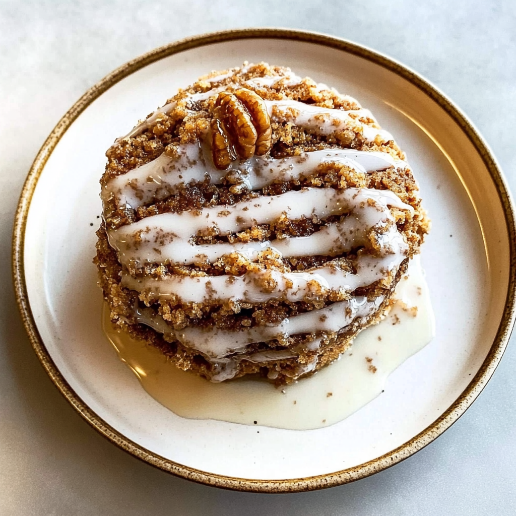 Recipe preparation for Cinnamon Roll Baked Oatmeal (Healthy Version)