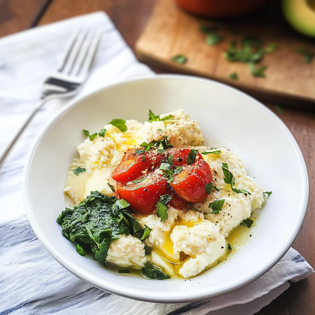 Recipe preparation for Egg White Scramble