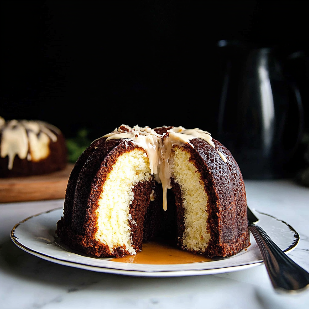 Recipe preparation for Cream Cheese Bundt Cake