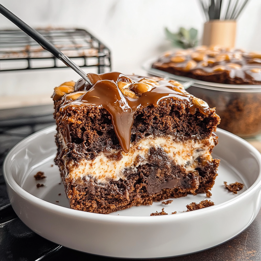 Recipe preparation for Earthquake Cake