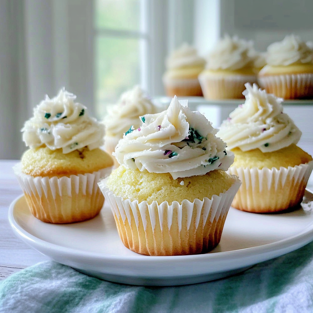 Recipe preparation for Coconut Cupcakes With Coconut Buttercream Frosting