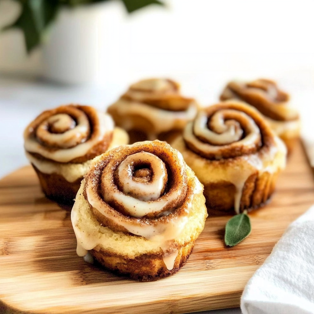 Recipe preparation for Cinnamon Roll Cupcakes