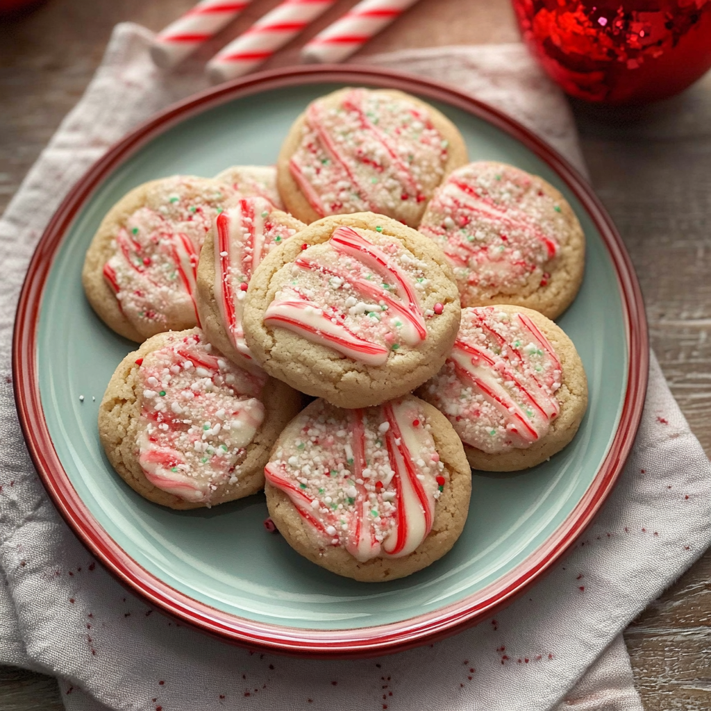 Recipe preparation for Candy Cane Cookies