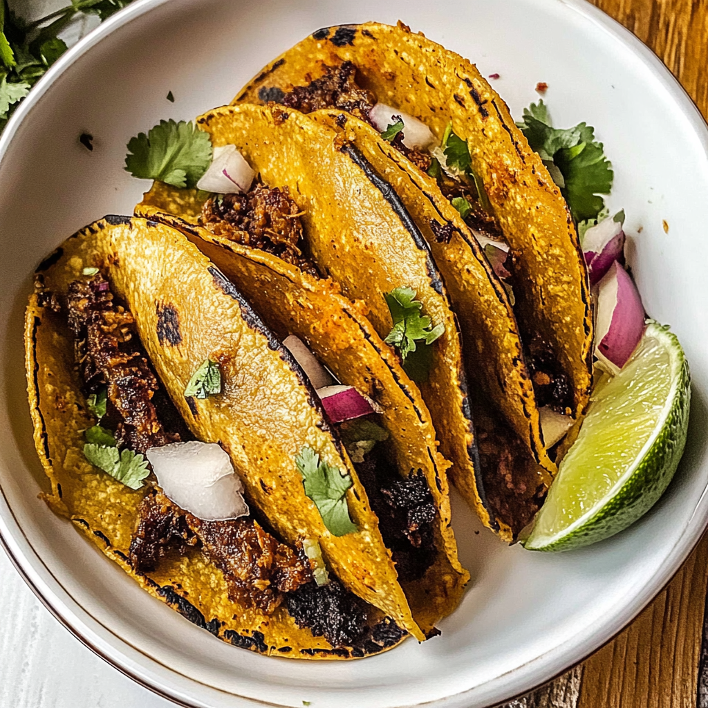 Recipe preparation for Crockpot Birria Tacos