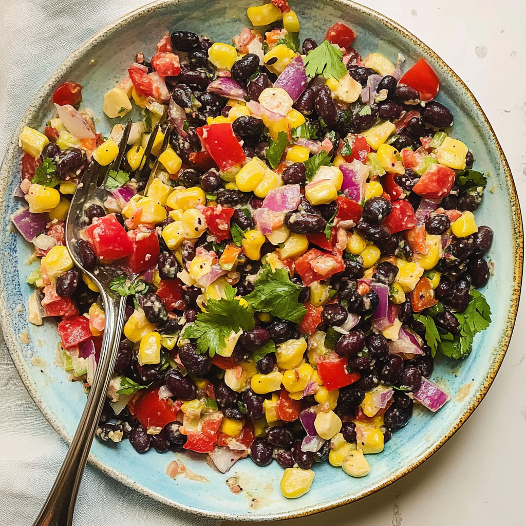 Recipe preparation for Black Bean Salad
