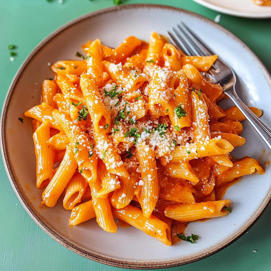 Recipe preparation for Creamy Gochujang Pasta