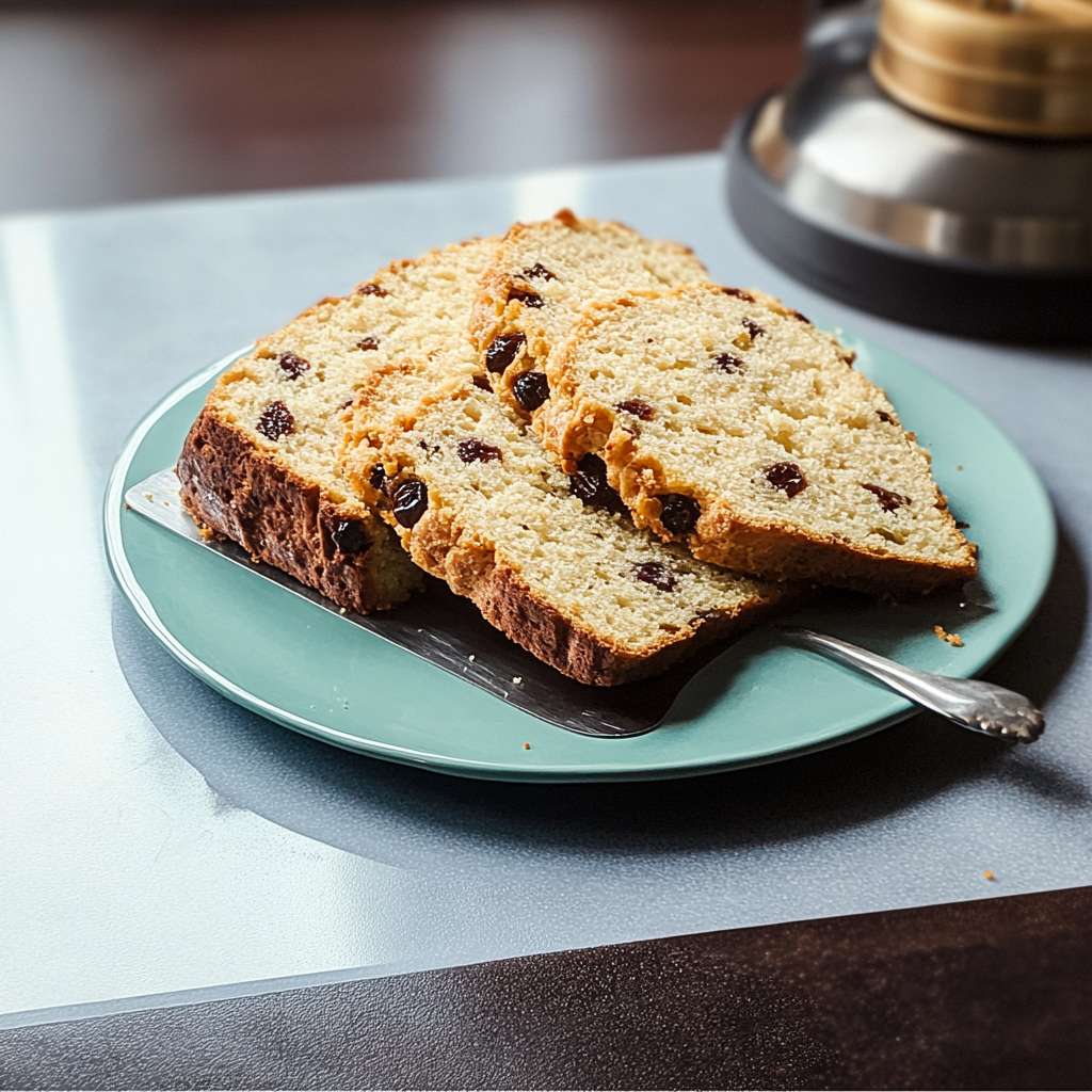 Recipe preparation for Irish Soda Bread with Raisins