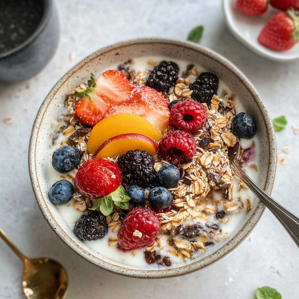 Recipe preparation for Overnight Bircher Muesli