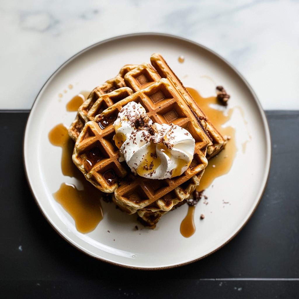 Recipe preparation for Protein Coffee Waffles