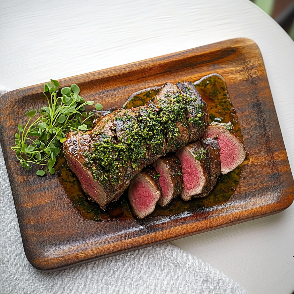 Recipe preparation for Herb Roasted Beef