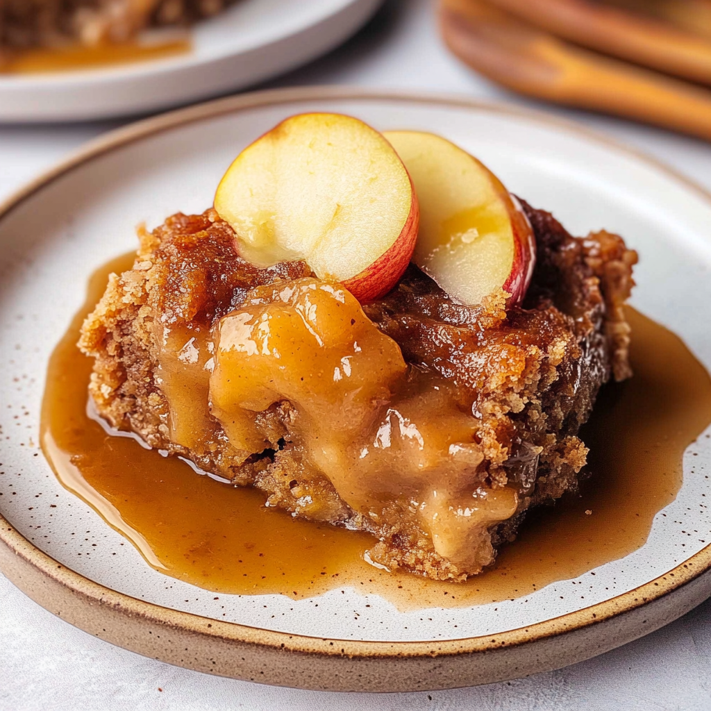 Recipe preparation for Apple Spice Dump Cake