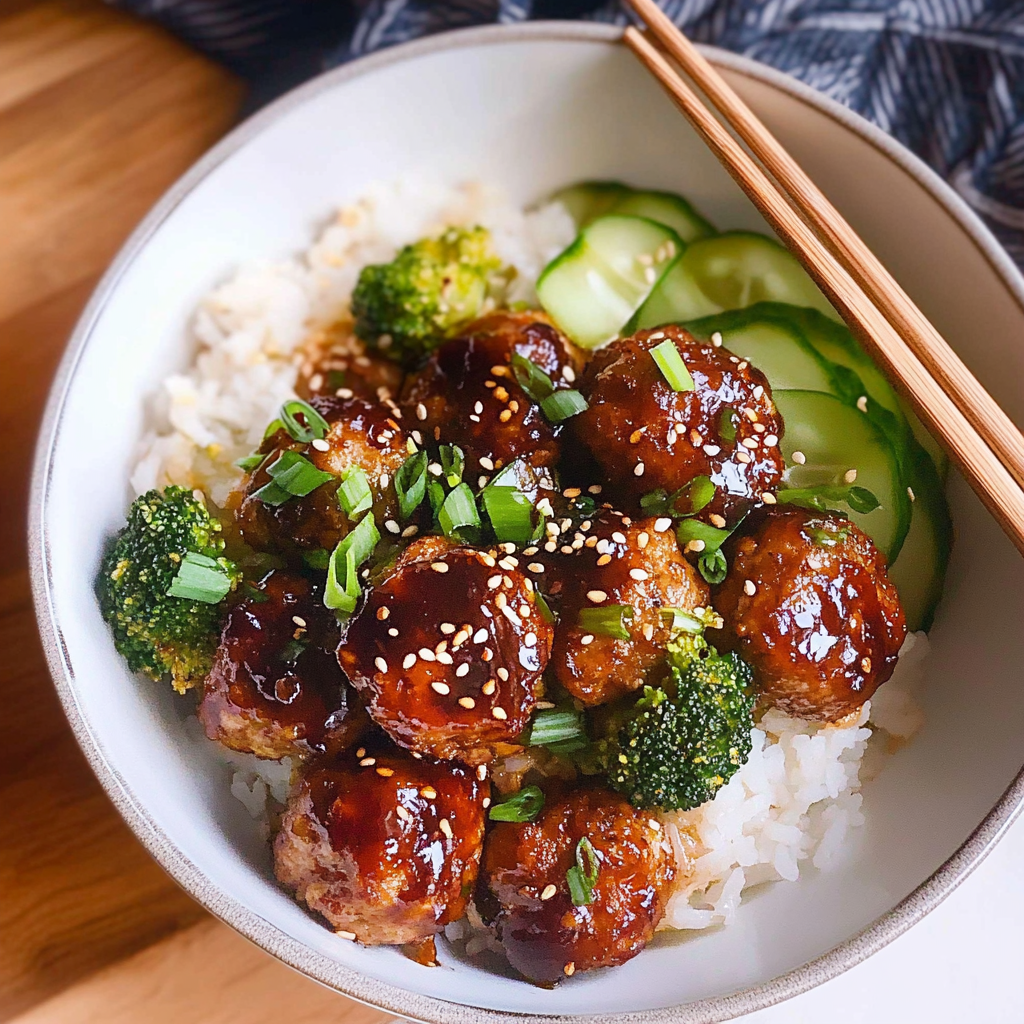 Recipe preparation for Gochujang Meatballs