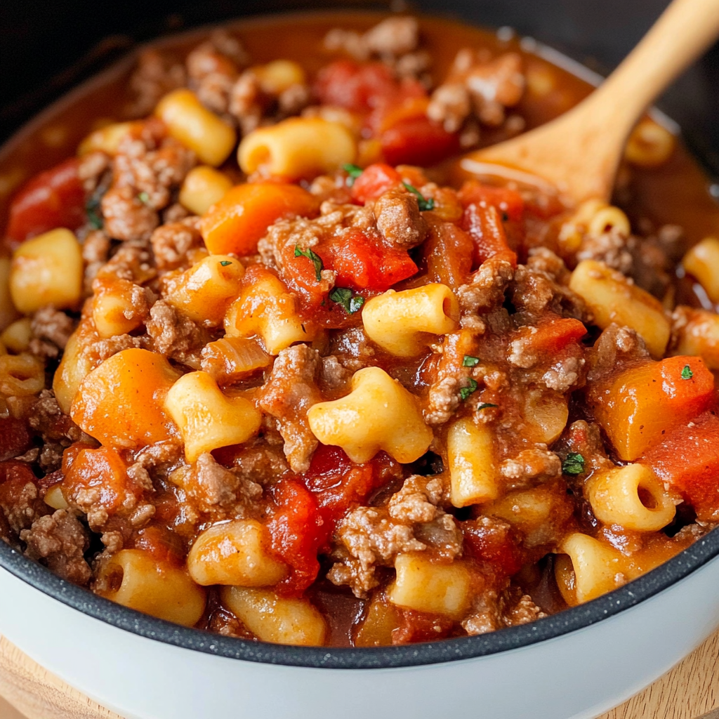 Recipe preparation for One-Pot American Goulash
