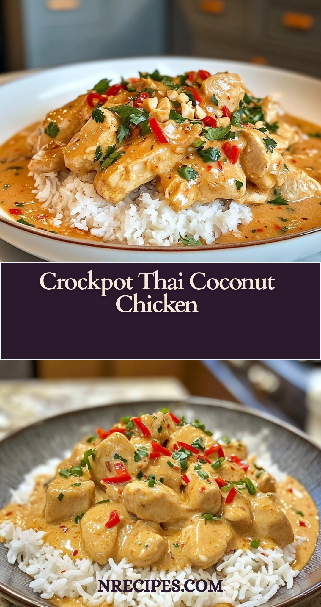 Crockpot Thai Coconut Chicken