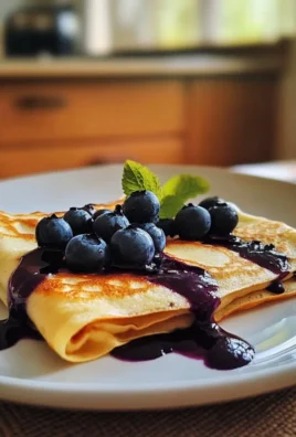 blueberry crepes