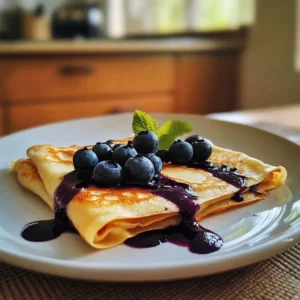 blueberry crepes