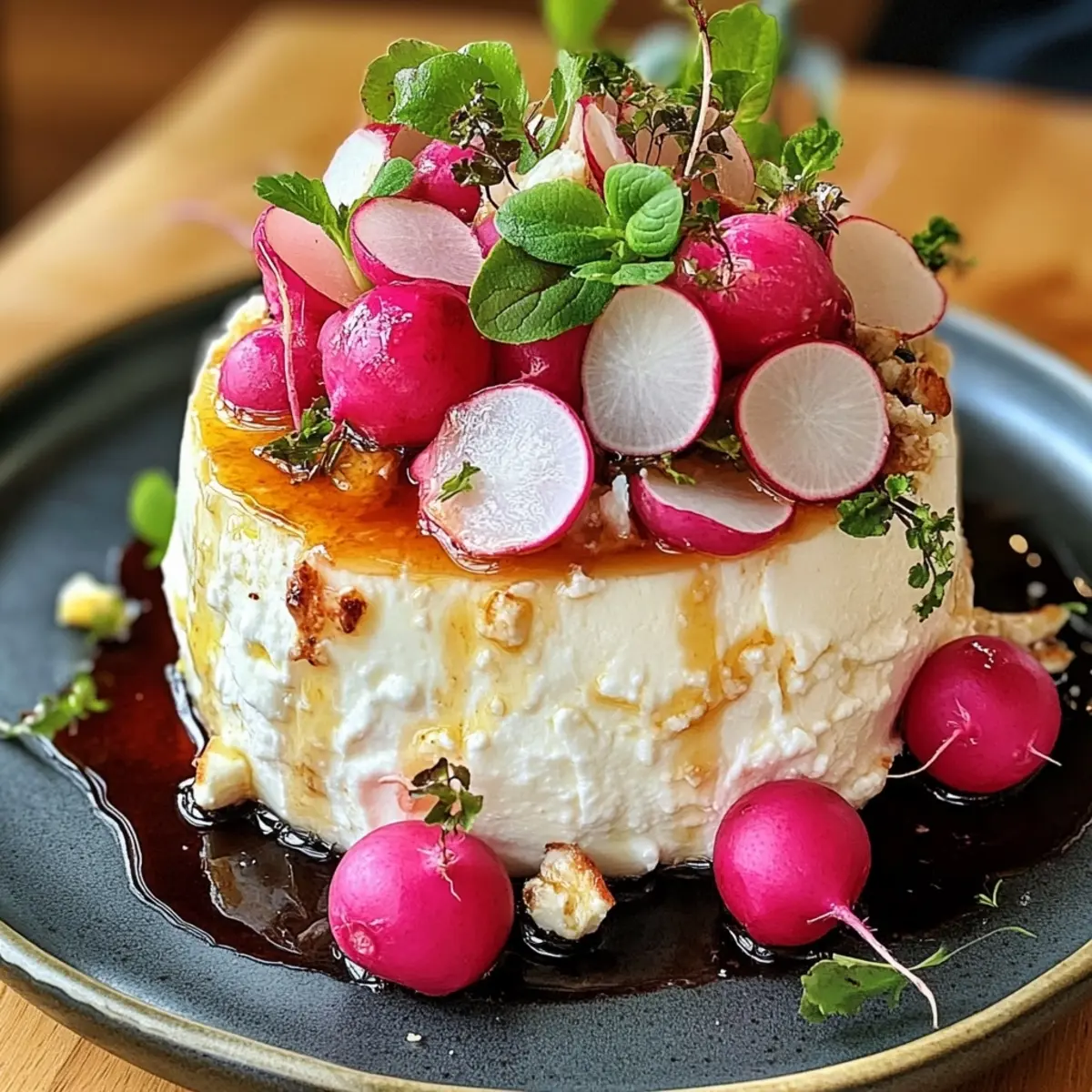 Whipped Goat Cheese with Roasted Radishes
