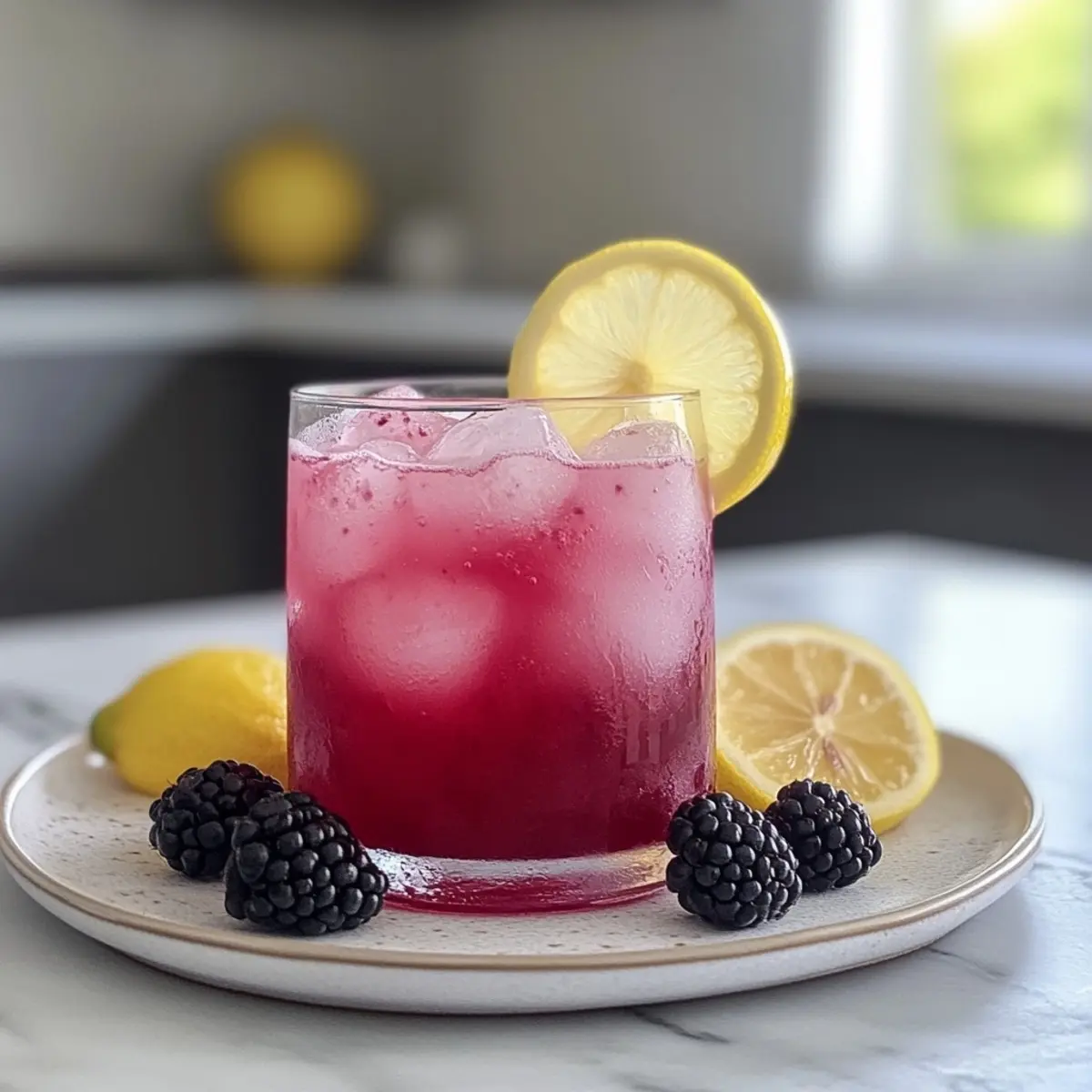 Blackberry Lemonade Mocktail