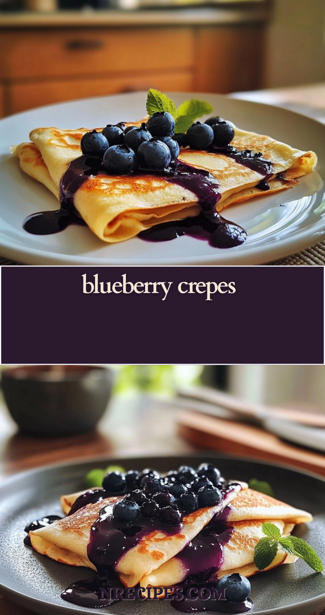 blueberry crepes