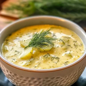 Instant Pot Creamy Dill Pickle Soup