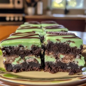 Patrick’s Day Mint Oreo Brownies