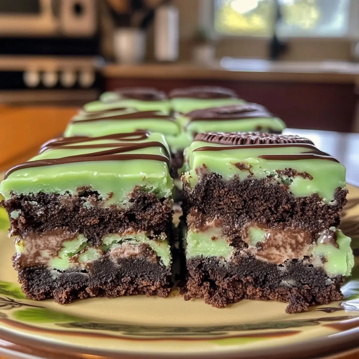 Patrick’s Day Mint Oreo Brownies