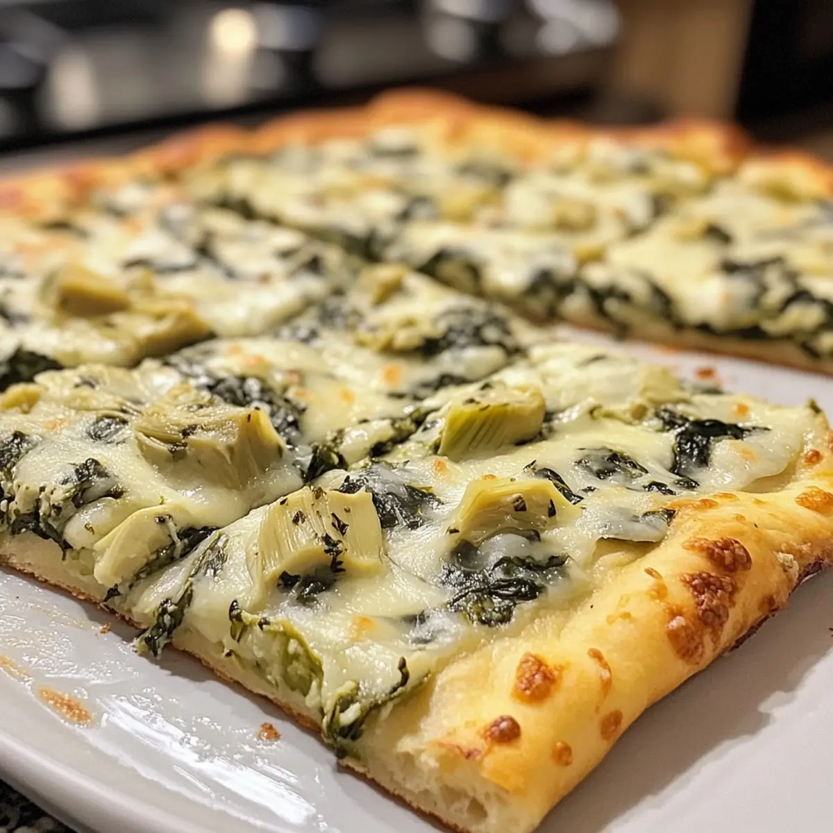 Spinach Artichoke Flatbread