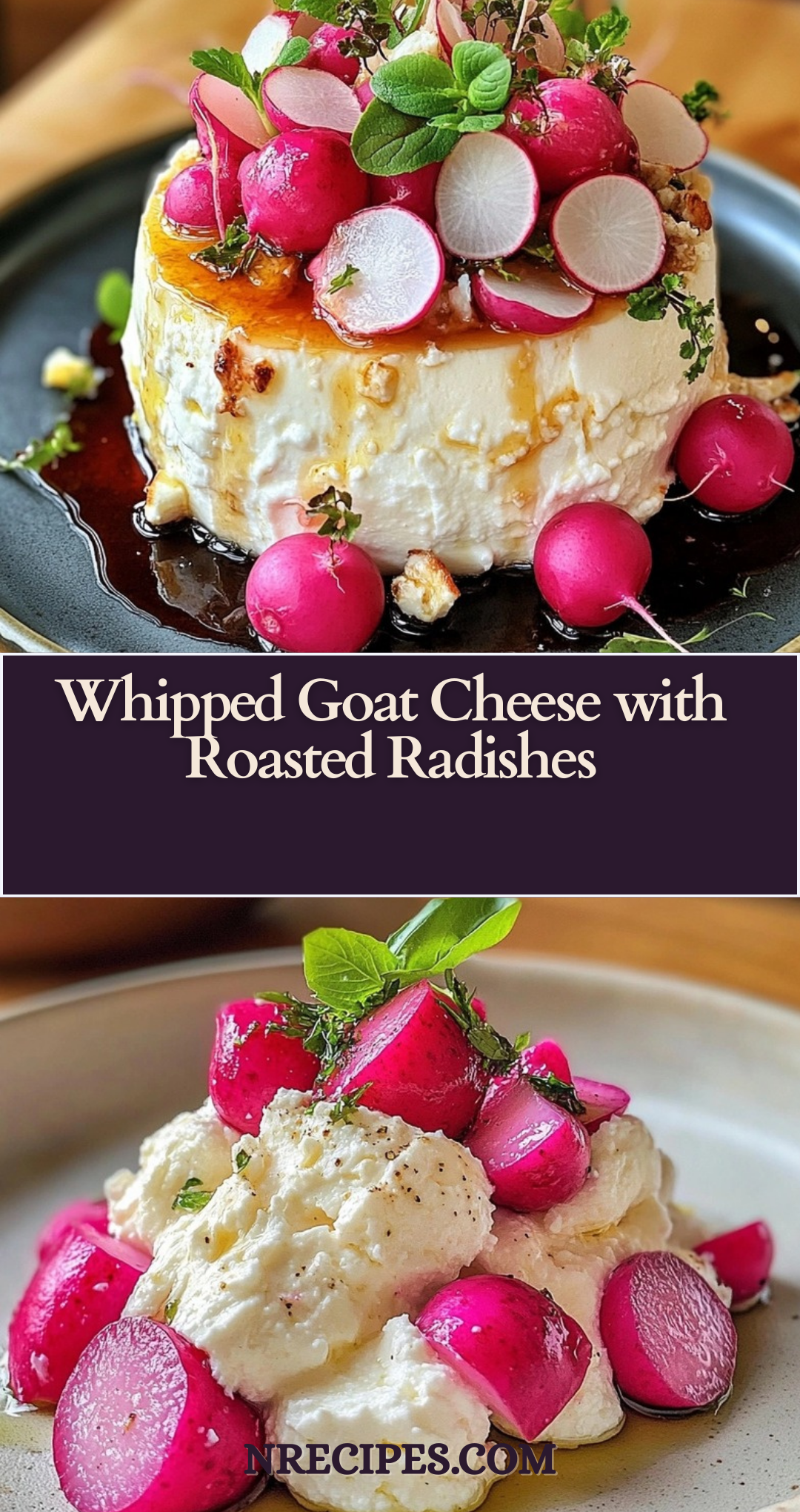 Whipped Goat Cheese with Roasted Radishes