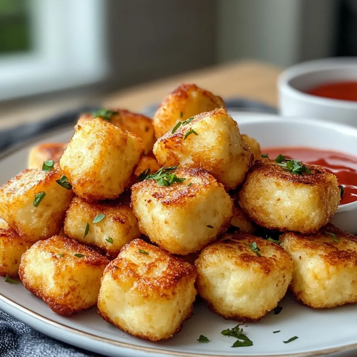 Two Ingredient Cottage Cheese Tots