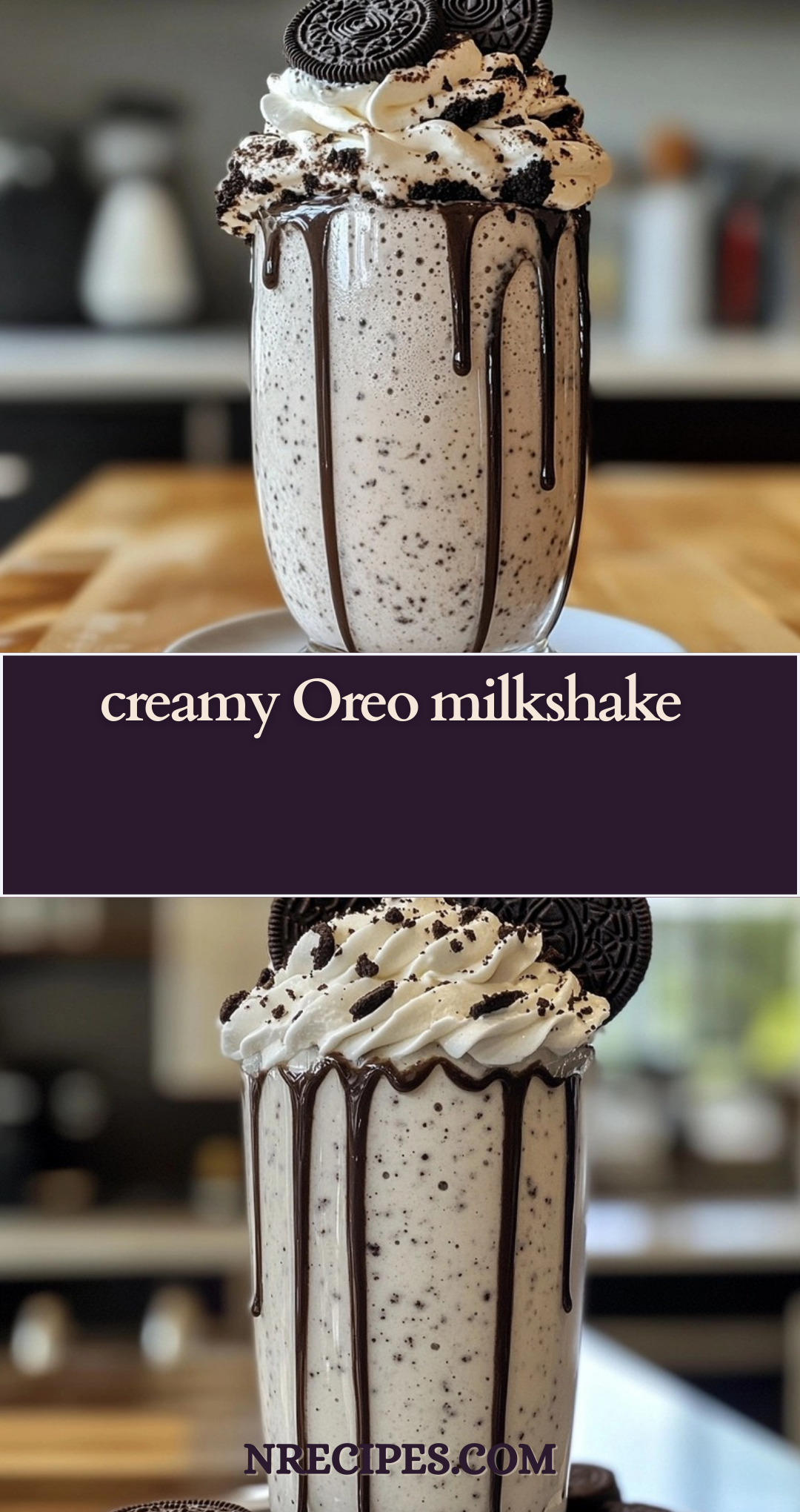 creamy Oreo milkshake