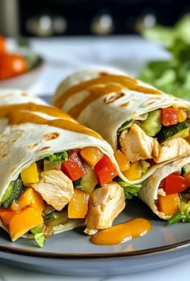Quick Chicken Veggie Wraps