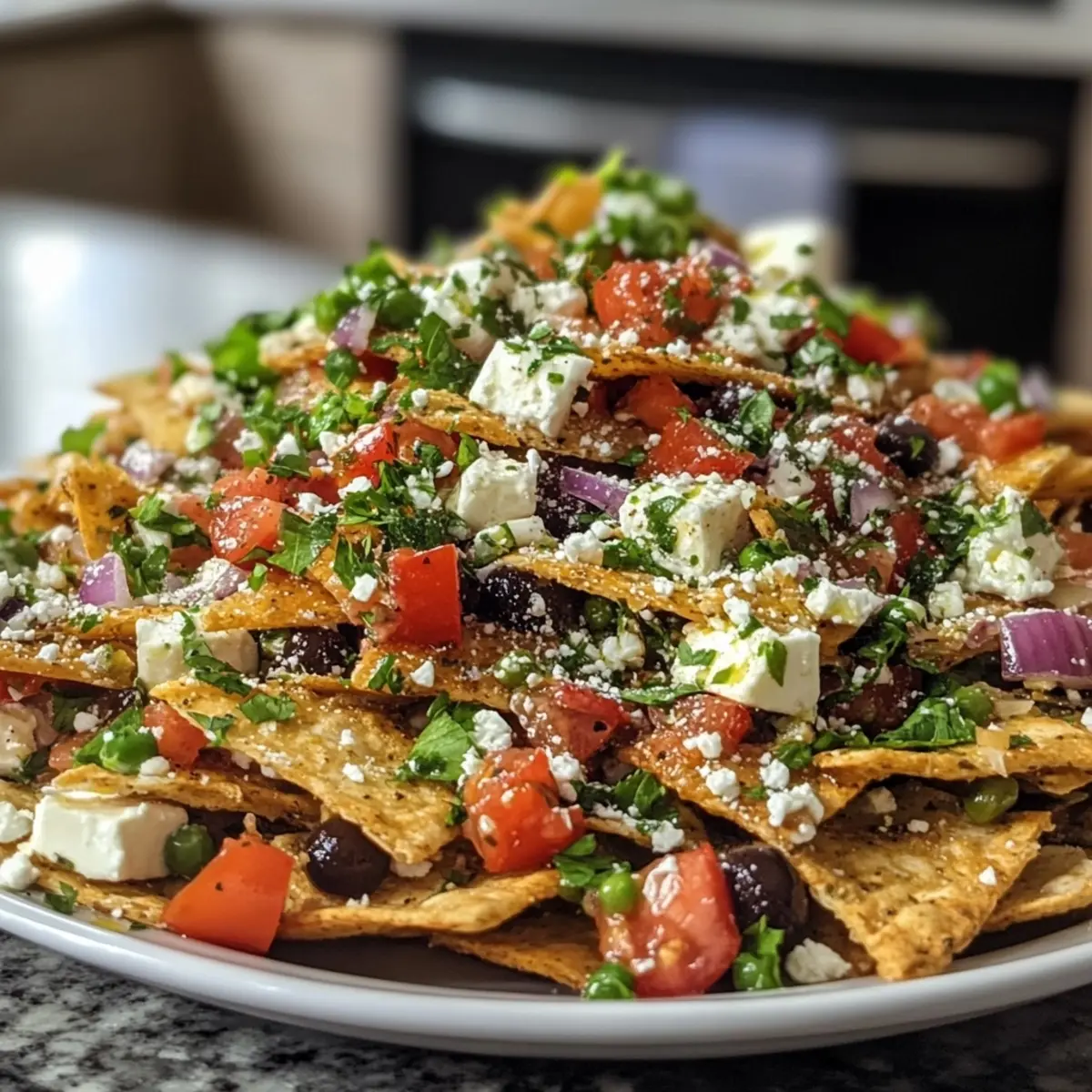 Greek Nachos Pita Chips