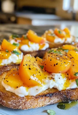 Burrata Peach Crostini