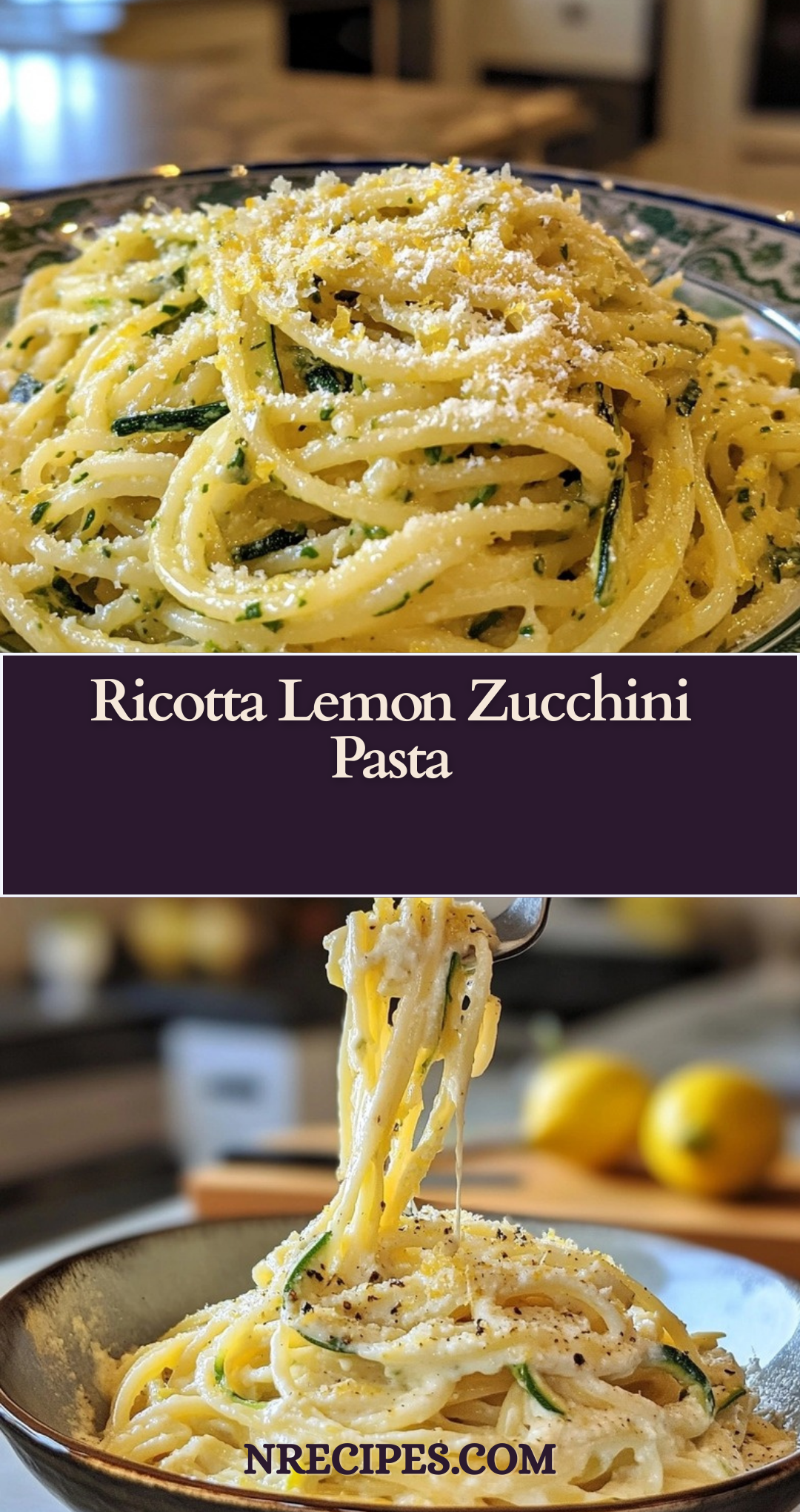 Ricotta Lemon Zucchini Pasta