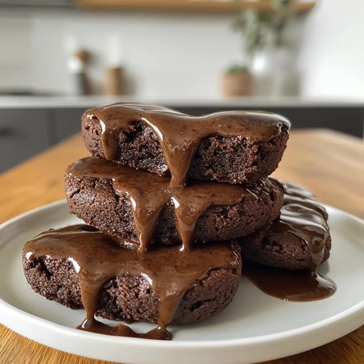 Heart-Shaped Brownie Cookies