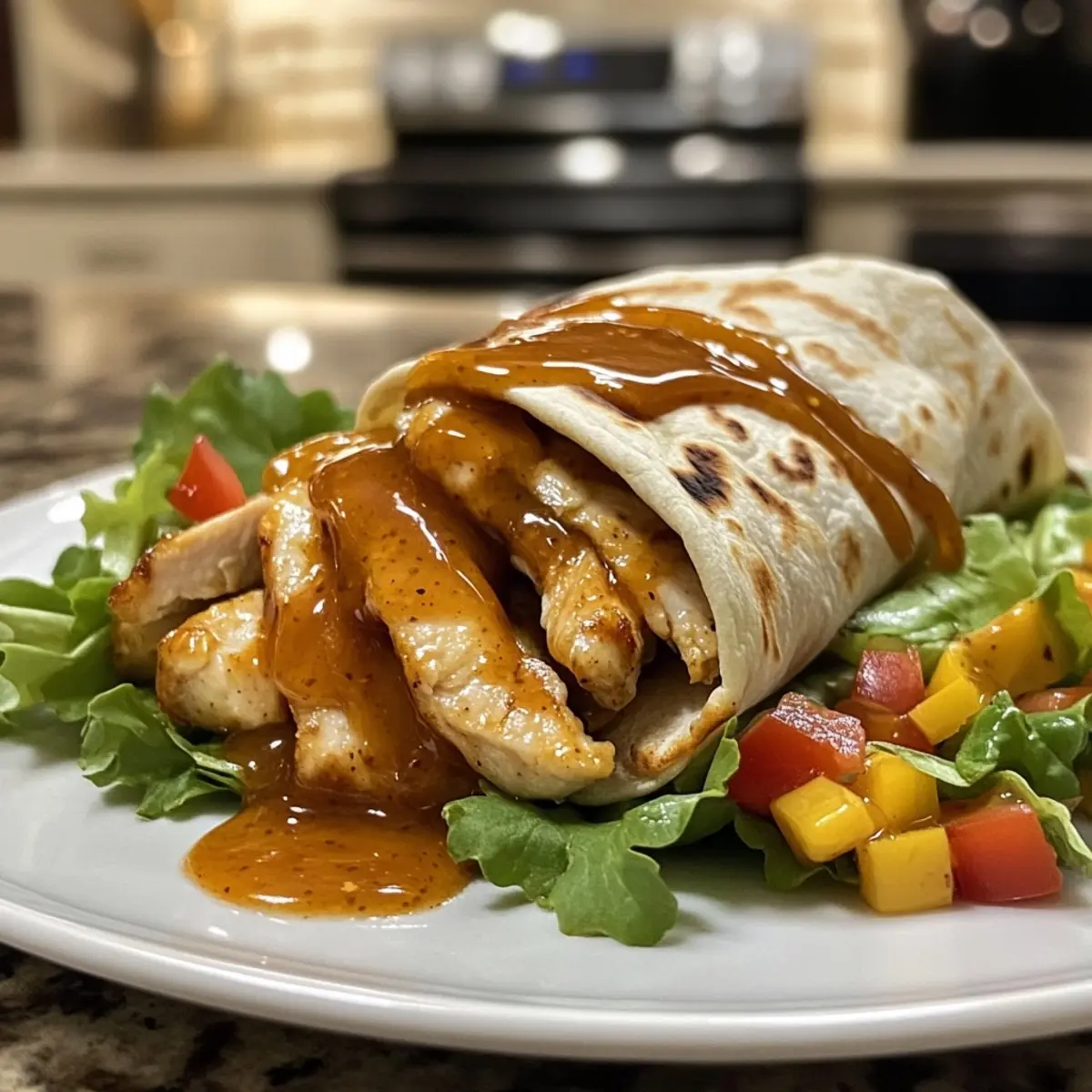 Honey Mustard Chicken Wrap