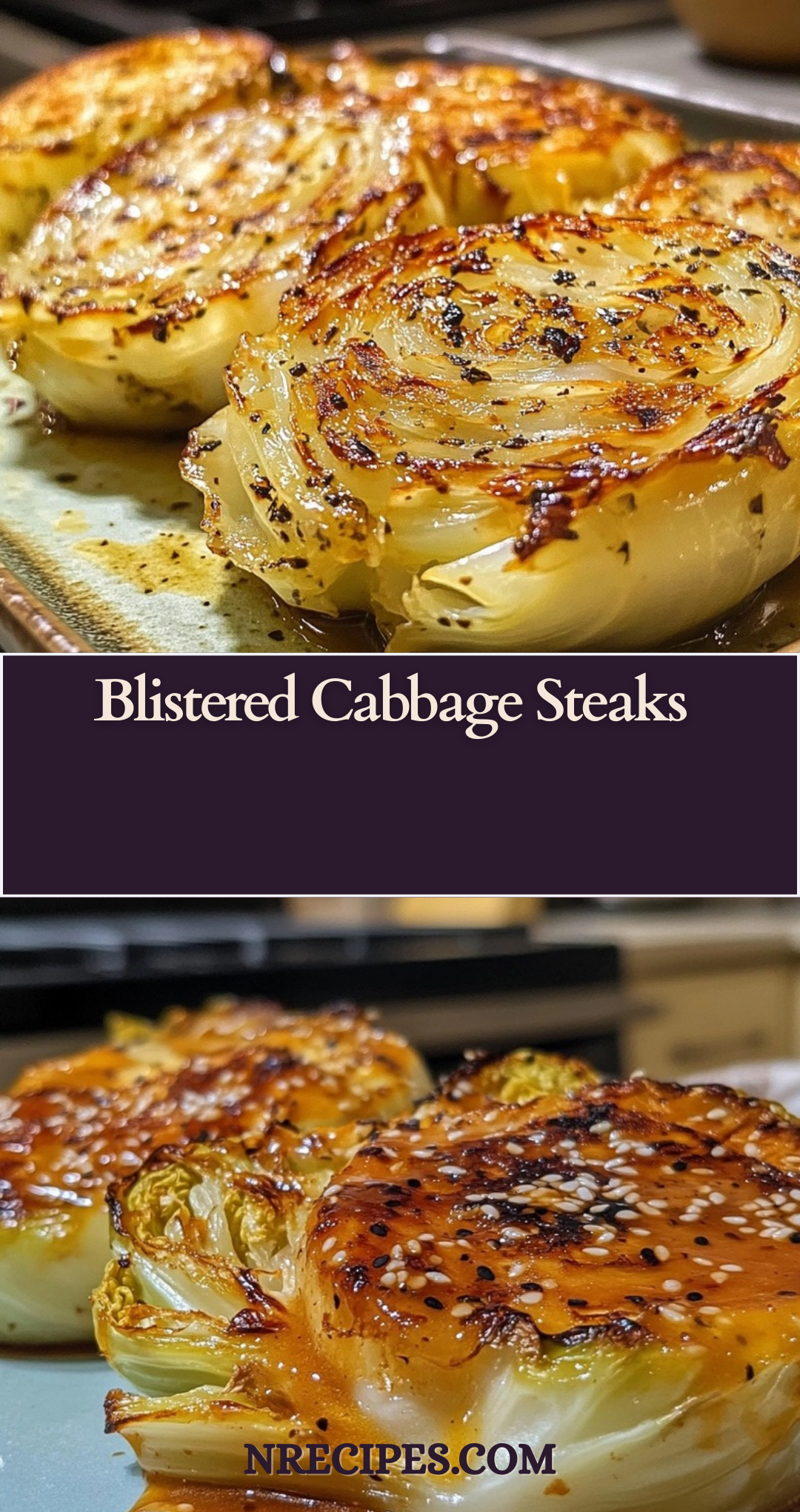 Blistered Cabbage Steaks