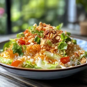 Crispy Rice Salad Nam Khao