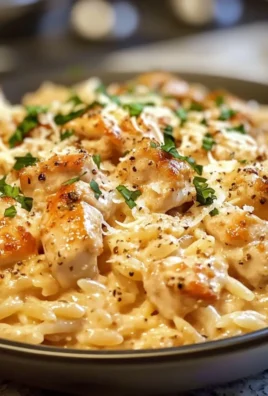 One-Pot Cajun Chicken Alfredo Orzo