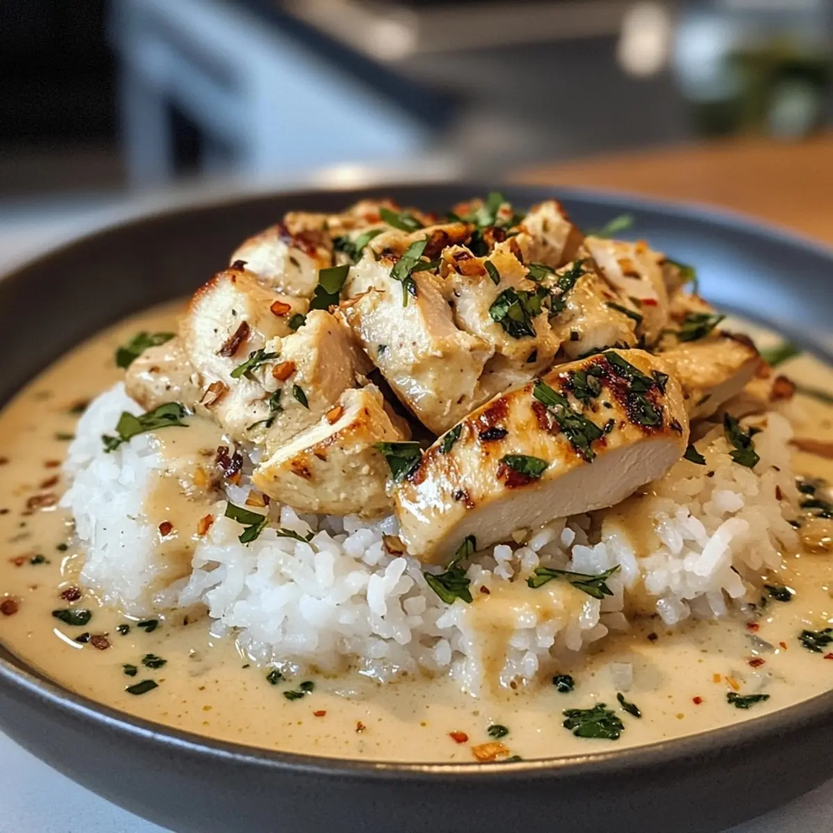 Coconut Chicken Brothy Rice