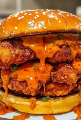 Korean Fried Chicken Burgers