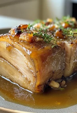Slow Cooker White Wine Braised Pork Belly