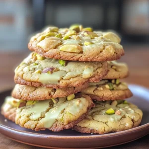 White Chocolate Pistachio Cookies