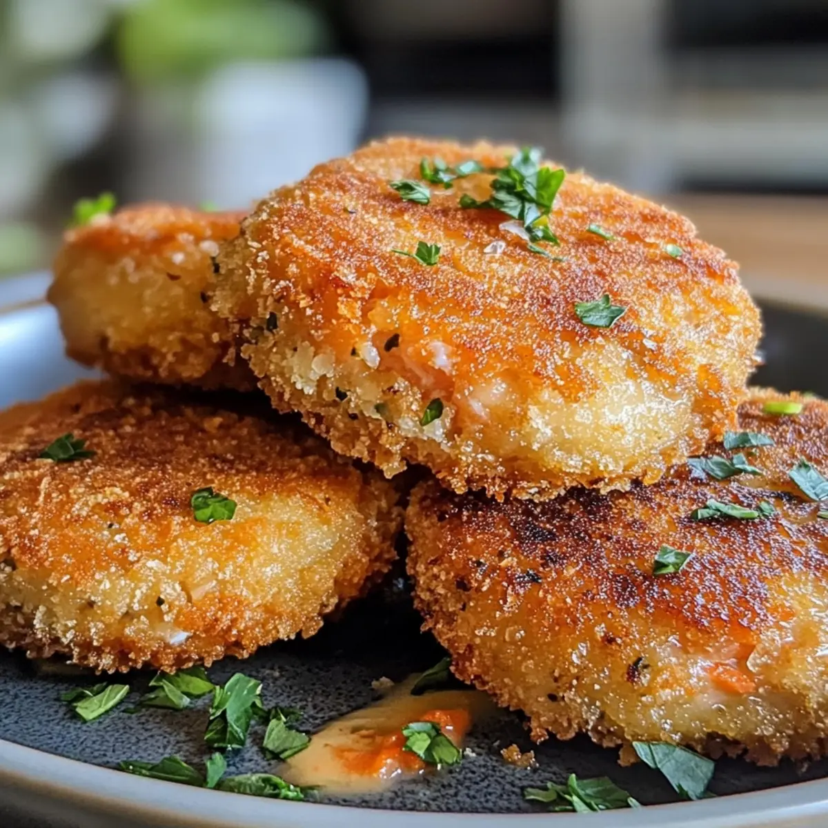 Crispy Pan Fried Salmon Croquettes