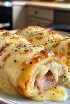 Baked Ham and Cheese Rollups