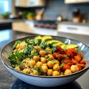 Minted Quinoa Chickpea Bowl