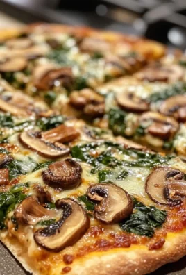 Mushroom Spinach Pizza